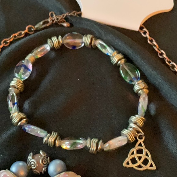 Vintage Gothic Necklace, 2 Bracelets, Pair of Earrings , Gorgeous ♥️🔥💕💙🔥❤️💚 - Picture 8 of 8